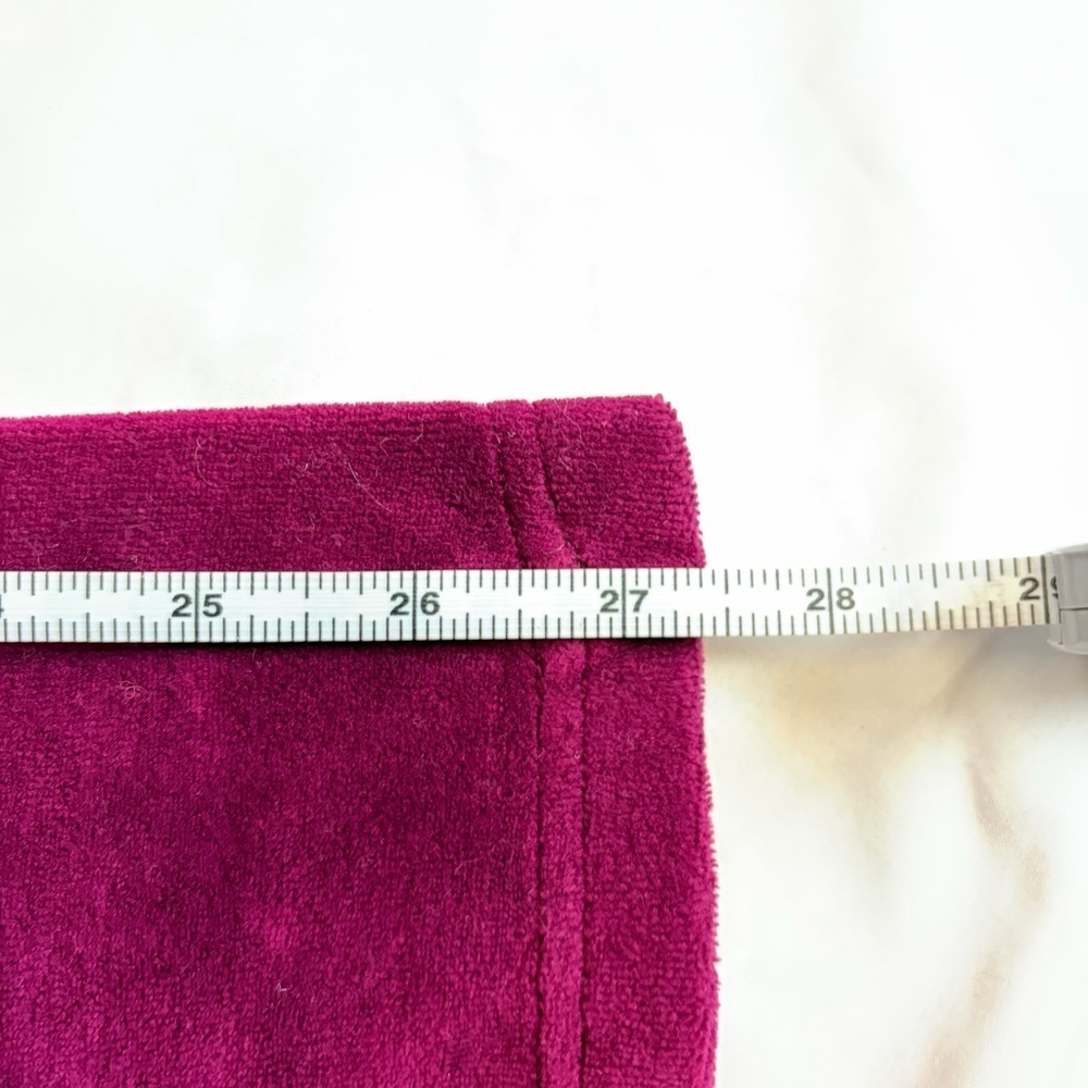Karen Scott Rich Burgundy Velour Lounge/Track set - Picture 9 of 14